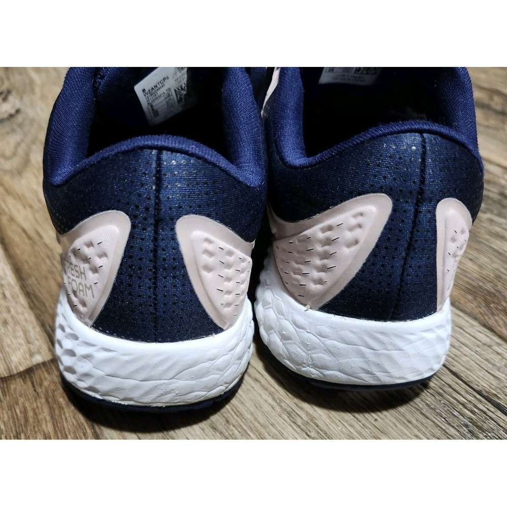 New Balance Women's Fresh Foam Pink Navy Bkue Athletic Running Shoes Size 8 - Picture 7 of 16